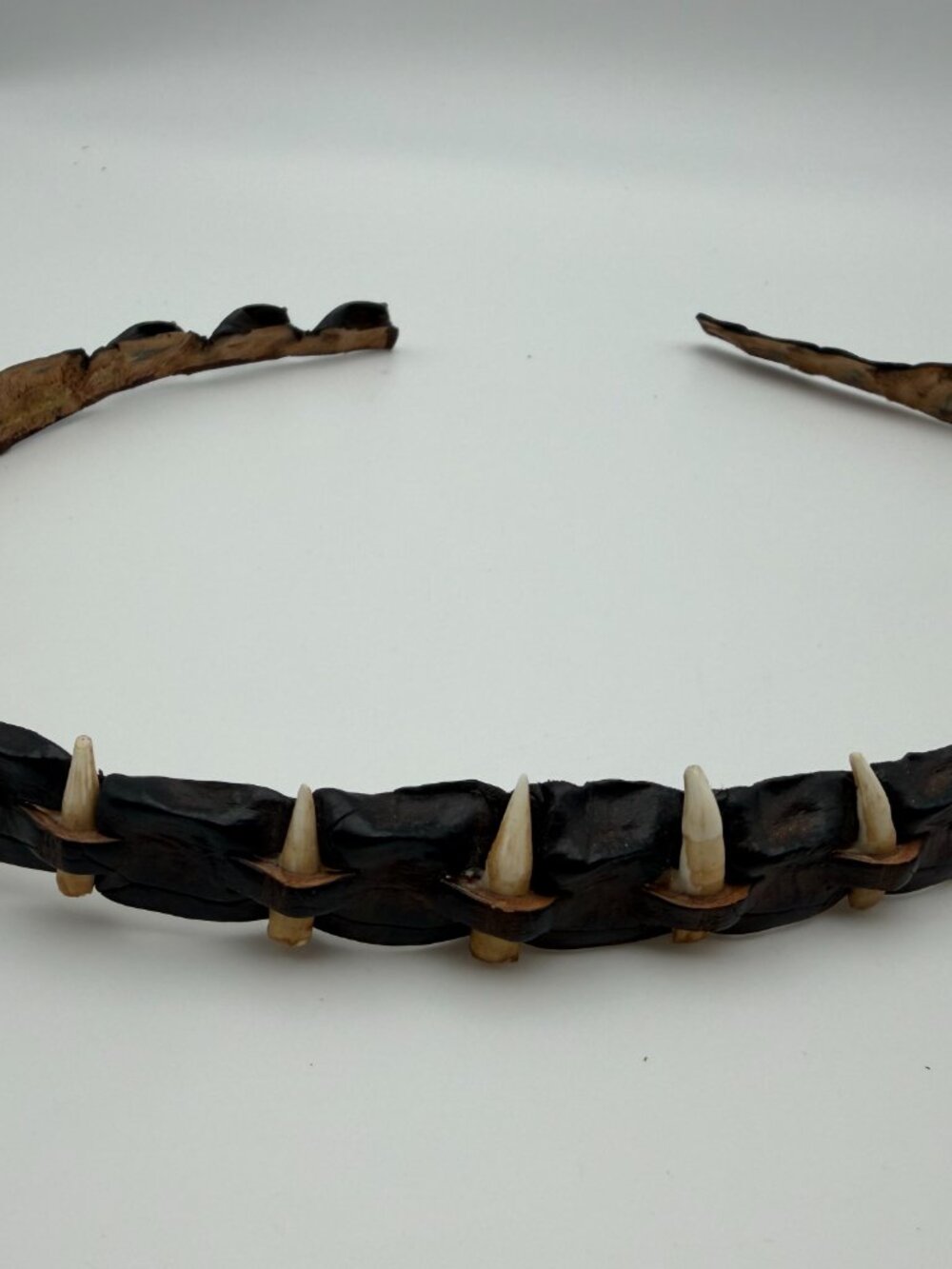Vintage Alligator Teeth Belt Tribal Style